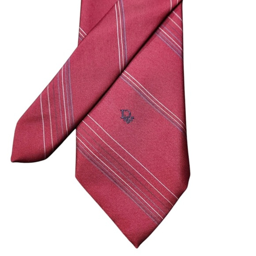 Christian Dior Men's Tie Designer‎ Necktie Silk Blend Made in USA Italy Vintage